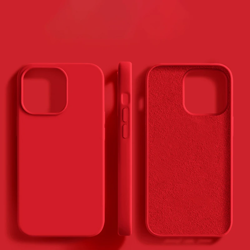 Premium Liquid Silicone Luxury Soft Case - Phone Accessories