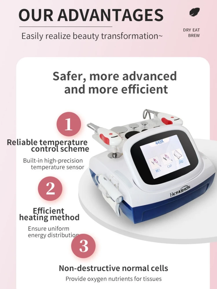 448K Fever Master Body Shaping Fat Burning Machine Convenient Home Beauty Instrument Ret Cet Fascia Muscle Scraper Face Lifting