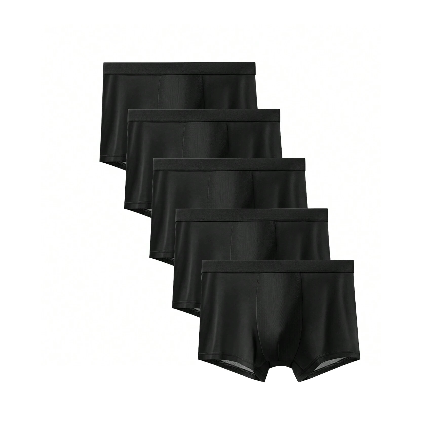 남성용 블랙 아이스 실크 복서 반바지, 그래핀 언더팬츠, 통기성 남성 팬티, 초박형 속옷, 여름