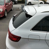 Car Rear Roof Spoiler Wing For Audi A3 Hatchback 2013 2014 2015 2016 2017 2018 Black / Carbon Look Rear Tail Wing Decoration 4