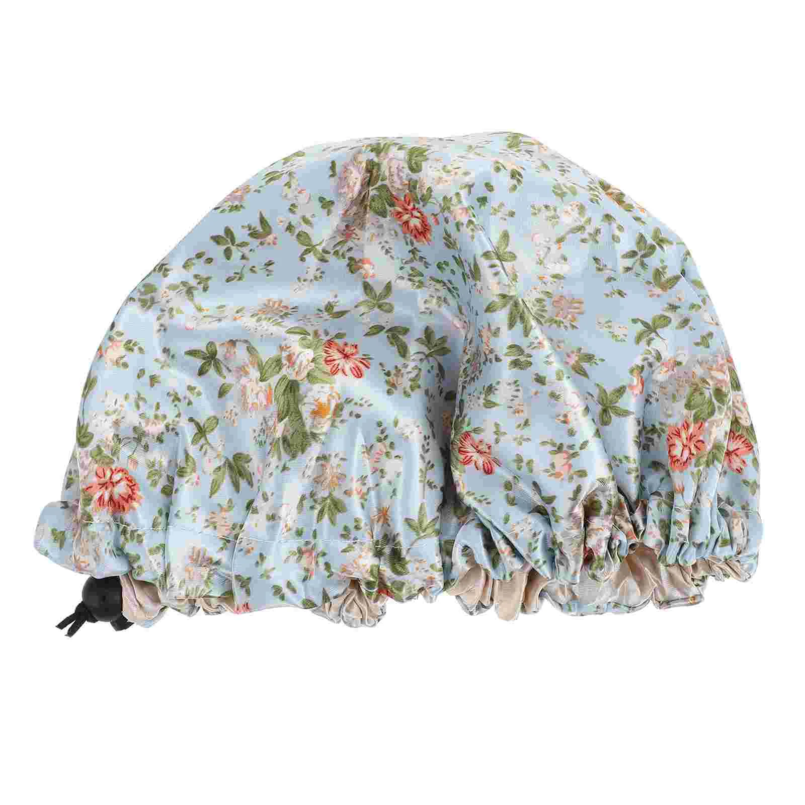 

Children's Double Layer Shower Caps Non-skid Hat Sleeping Adjustable Miss