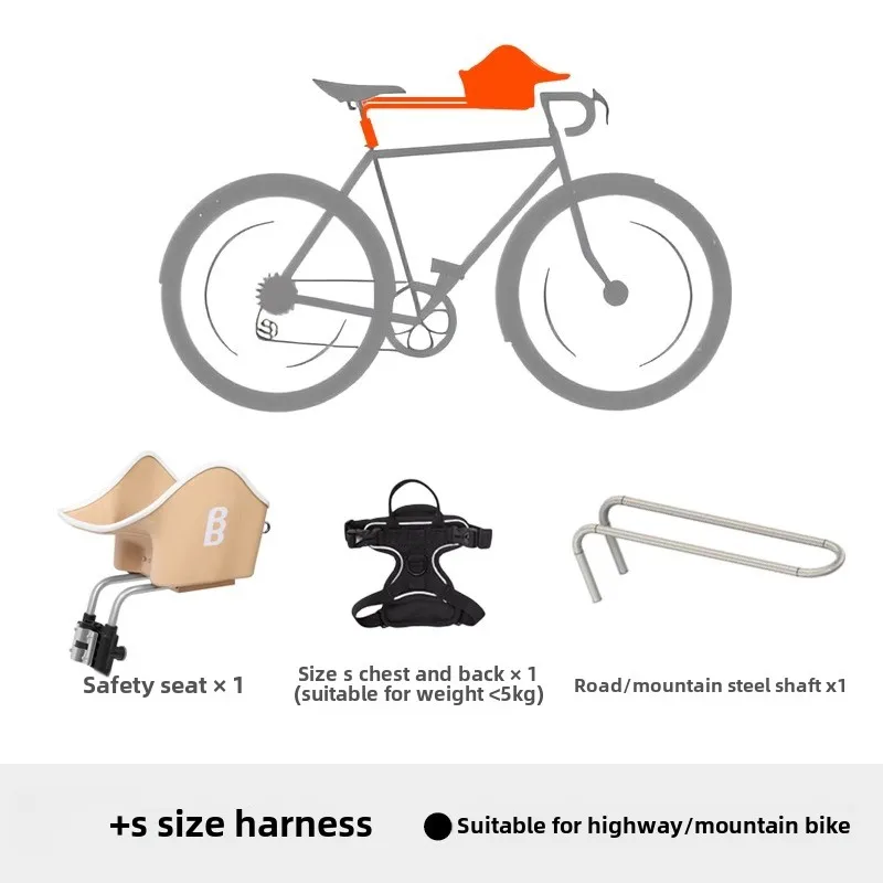 Mountain Bike Dog Front Seat Car Kennel Portable Accessories for Pets Going Out Products Journey Dog/Cat Rack Bag Bicycle Seat