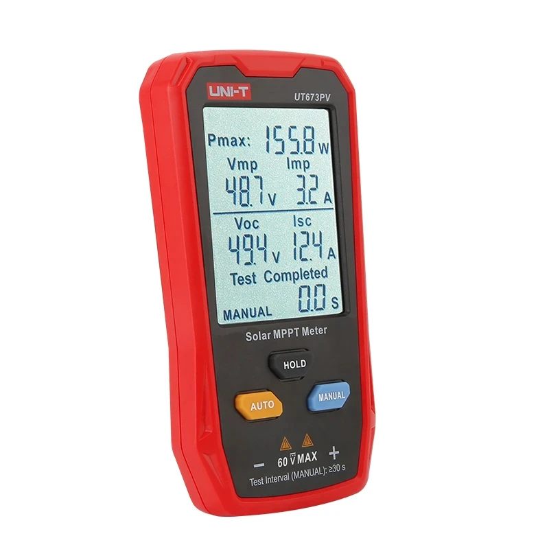 UNI-T UT673PV Solar MPPT Meter 5~800W PV Module Maximum Power Tester Open Circuit Voltage Short Circuit Current Lmp Vmp Test 5