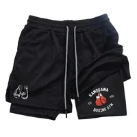 Anime Performance Shorts Toji Printed Men GYM Casual Sports Shorts Workout Running Mesh 2 In 1 Sport Short Pants 1