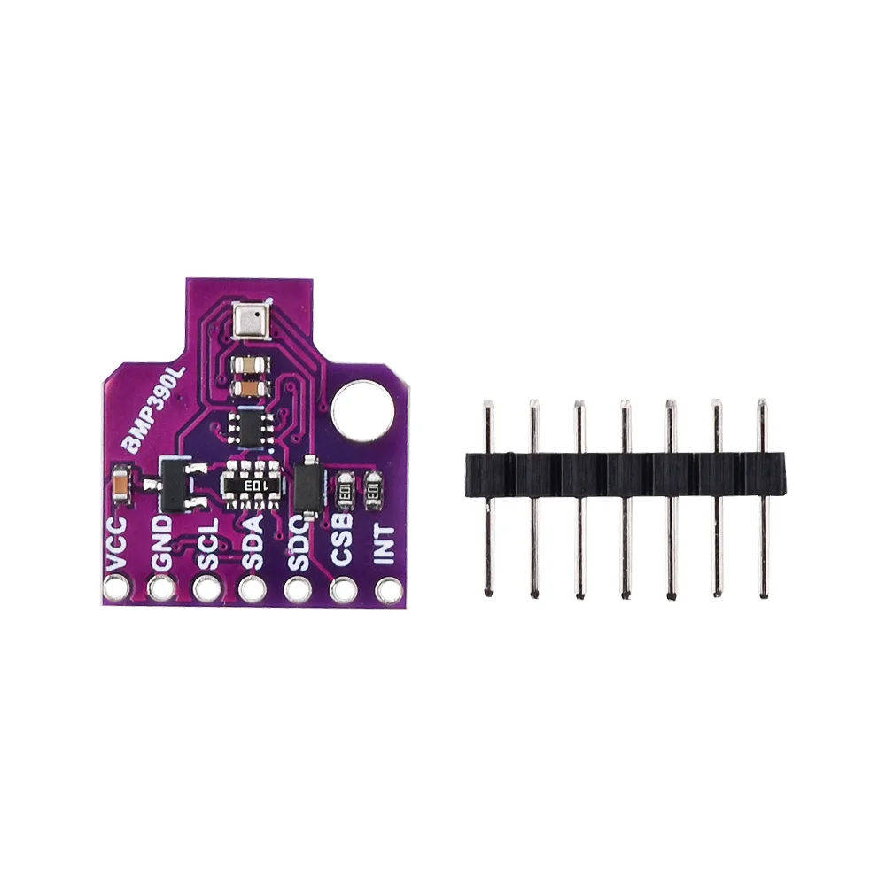 

BMP390L 3.3-5V High Precision Atmospheric Pressure Sensor Module Digital Barometric Pressure Altitude Sensor I2C/SPI with Pin