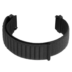 Breathable Nylon Sport Strap Bracelet, Adjustable Band - 1Pcs 22mm Universal (3 - Carbon Gray Black)