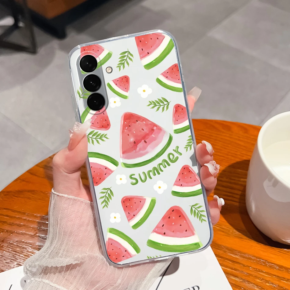 Gradient Flower Clear Soft Phone Case - Universal Back Cover Housing
