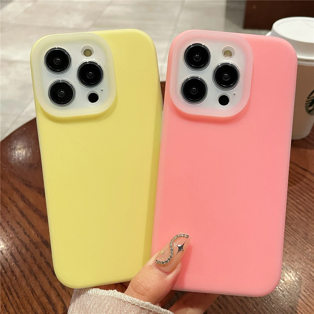 Original Fluorescent Jelly Liquid Silicone Phone Case For iPhone