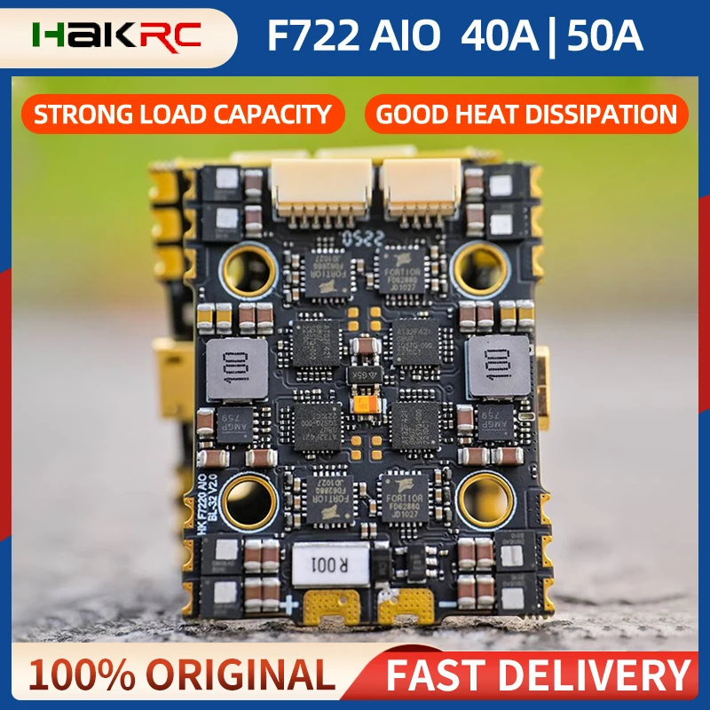 HAKRC F7220 F722 AIO F7 비행 컨트롤러, FC BL32 40A/50A..