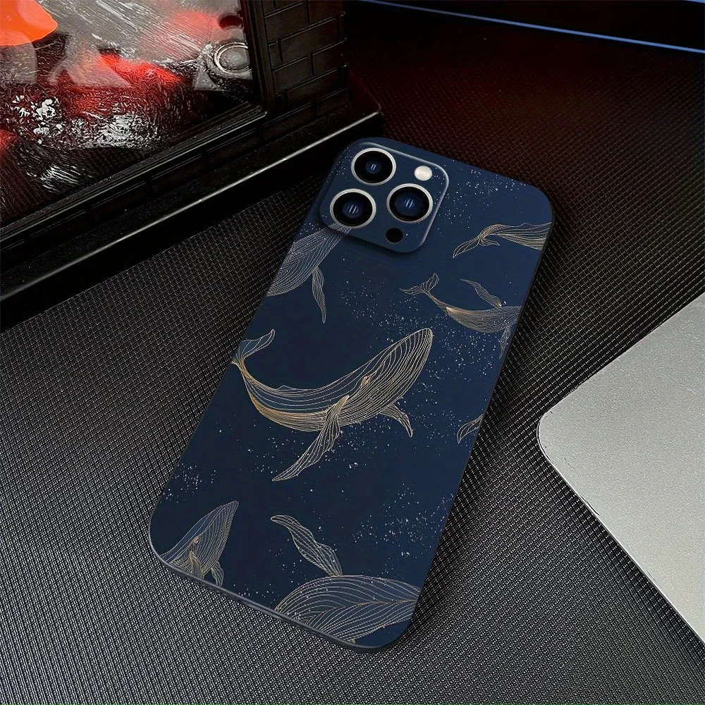 Creative Whale Shockproof Soft Silicone Phone Case Cover