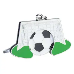 Football Metal Keyring Shopping Cart Coin Keyring Creative Supermarket Shopping Cart Metal Key Ring For Mobile Phones Cars