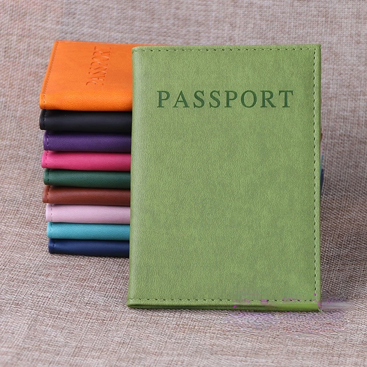 PU Leather Passport Covers Document Cover ID Card Travel Passport