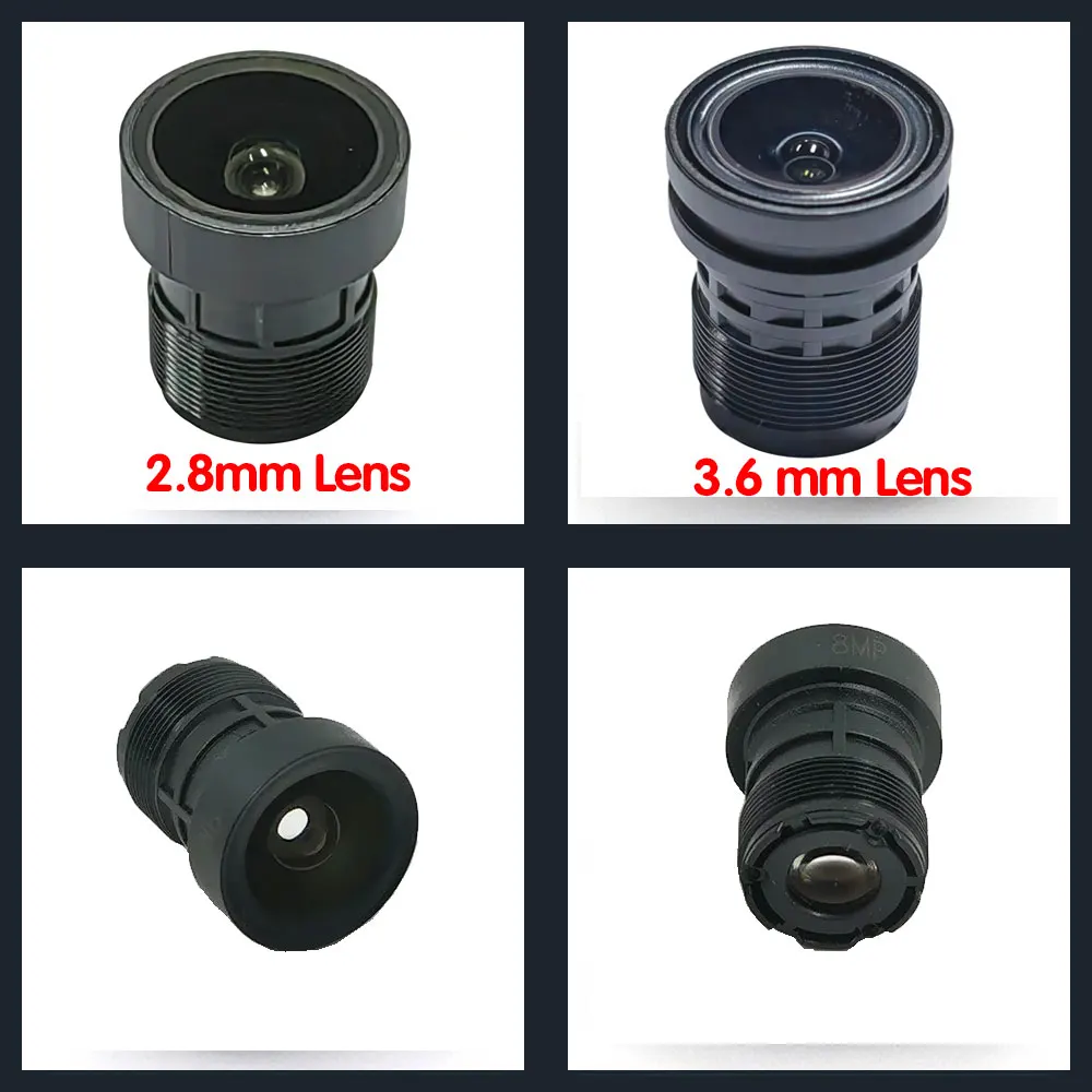 2.8mm Lens 3.6mm CCTV Fixed Iris M12 Leneses Format For Security Surveillance Video Ip Camera Digital Analog Support Infrared