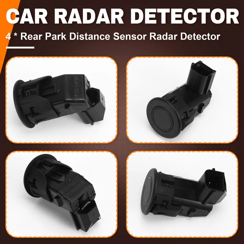 Car Rear PDC Parking Senso 37735-54P10-000 37735-54P10 for Suzuki Vitara 2015-Distance Radar Sensor 4PCS