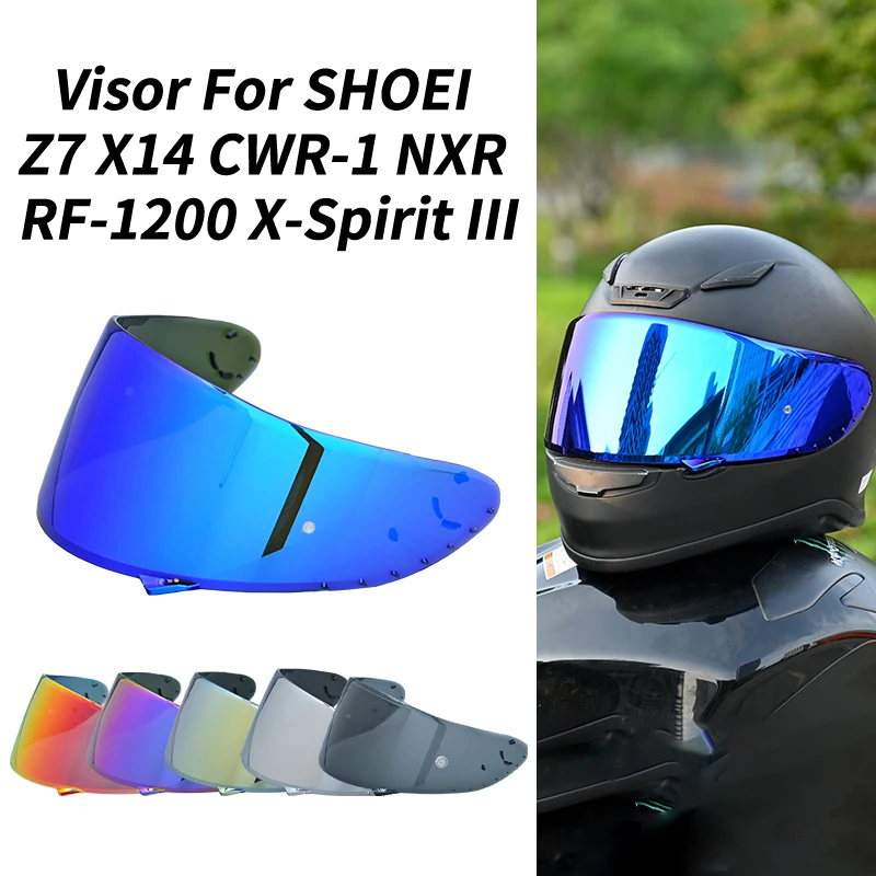 Visera de casco para cascos de motocicleta SHOEI X14 Z7 CWR1 RF1200 x-spirit 3 NXR lente de casco parabrisas accesorios para casco de motocicleta