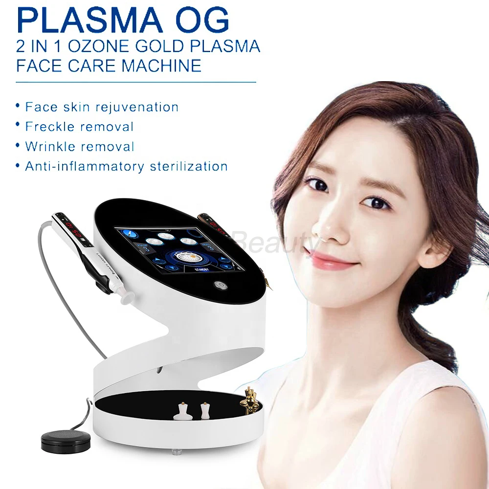 2 In 1 Ozone Fibroblast Plasma Pen Jet Lifting Eyelid Lifting Machine Wrinkle Removal Skin Rejuvenation Acne Remover Plasma