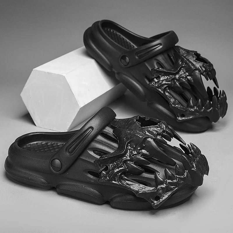 2023 Summer Women Men Sandals Light EVA Men's Casual Shoes Hole Shoes Clogs Lovers Home Garden Outdoor Male Beach Flat Slippers