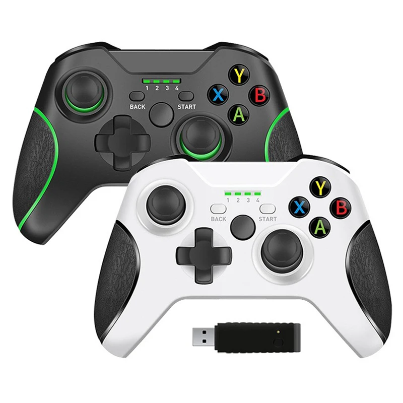 Xbox One S/X 게임 콘솔용 무선 게임패드 컨트롤러, PC 윈도우용 Xbox 시리즈 S 컨트롤, 6 축 진동, 2.4G