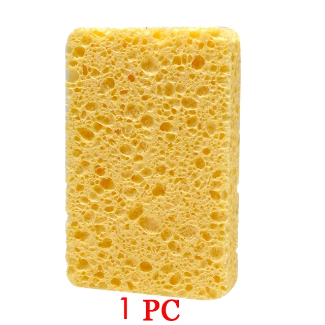 12-Count Kitchen Sponges- Compressed Cellulose Cleaning Sponges Non-Scratch  Natural Sponge for Kitchen Bathroom Cars, Funny Cut-Outs DIY for Kids