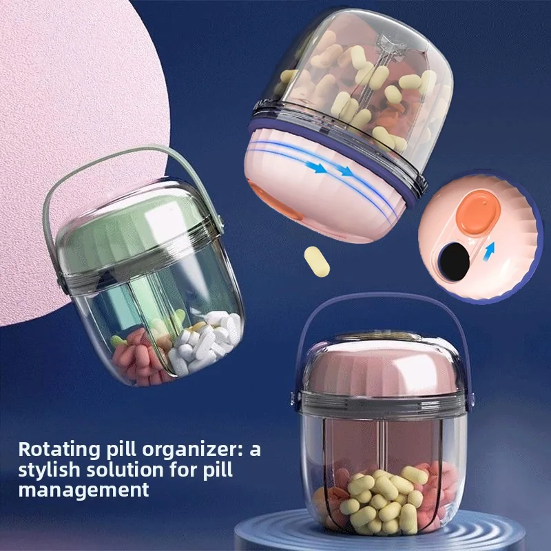 New Medicine Storage Box Pill Organizer Waterproof Pill Box Portable Pill Case for Travel Vitamin Fish Oils Holder Container