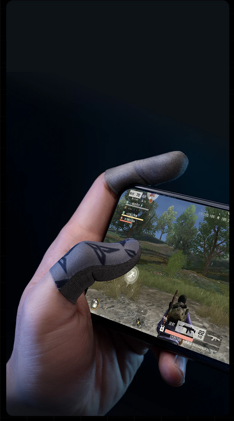 New Flydigi Silver P1 Sweat-Proof Finger Sleeve Mobile Phone Tablet PUBG Game Touch Screen Sensitivity Ultra-thin Finger Sleeve