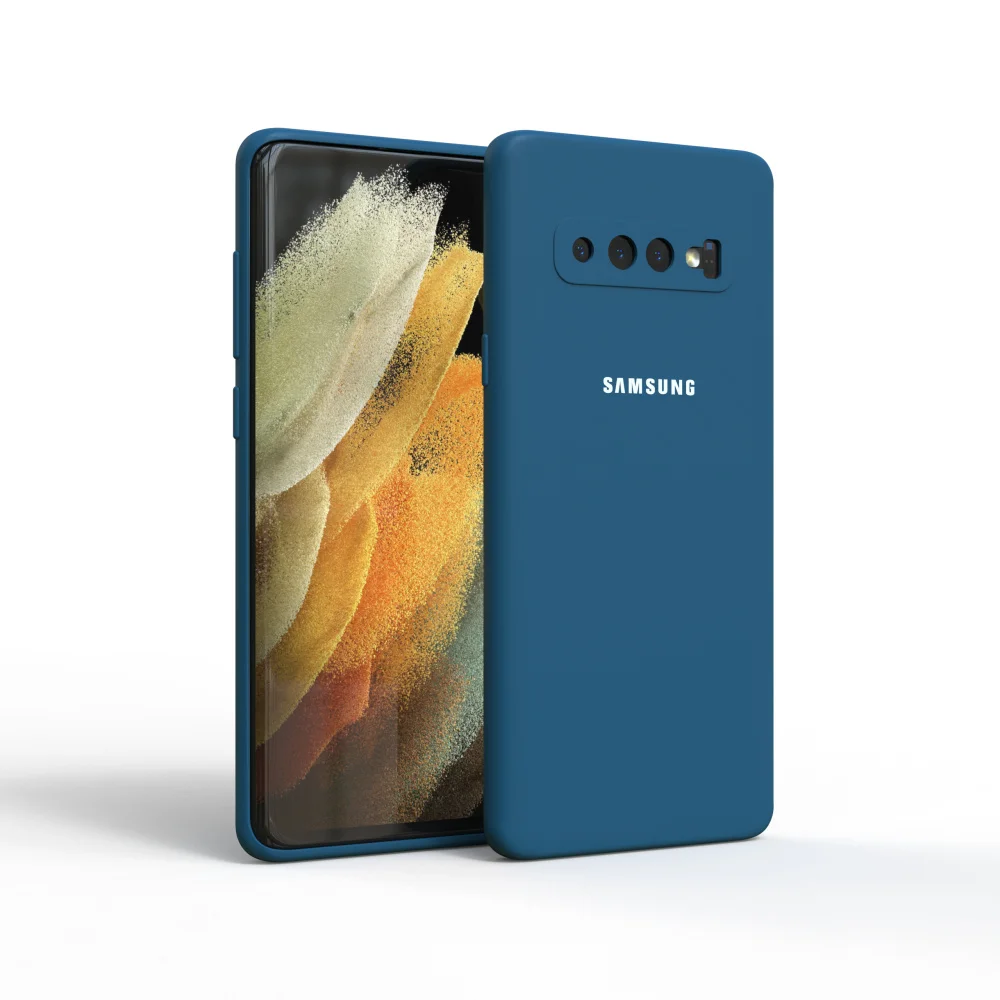 High-Quality Soft-Touch Silicone Protective Case for Samsung Galaxy S10 Series