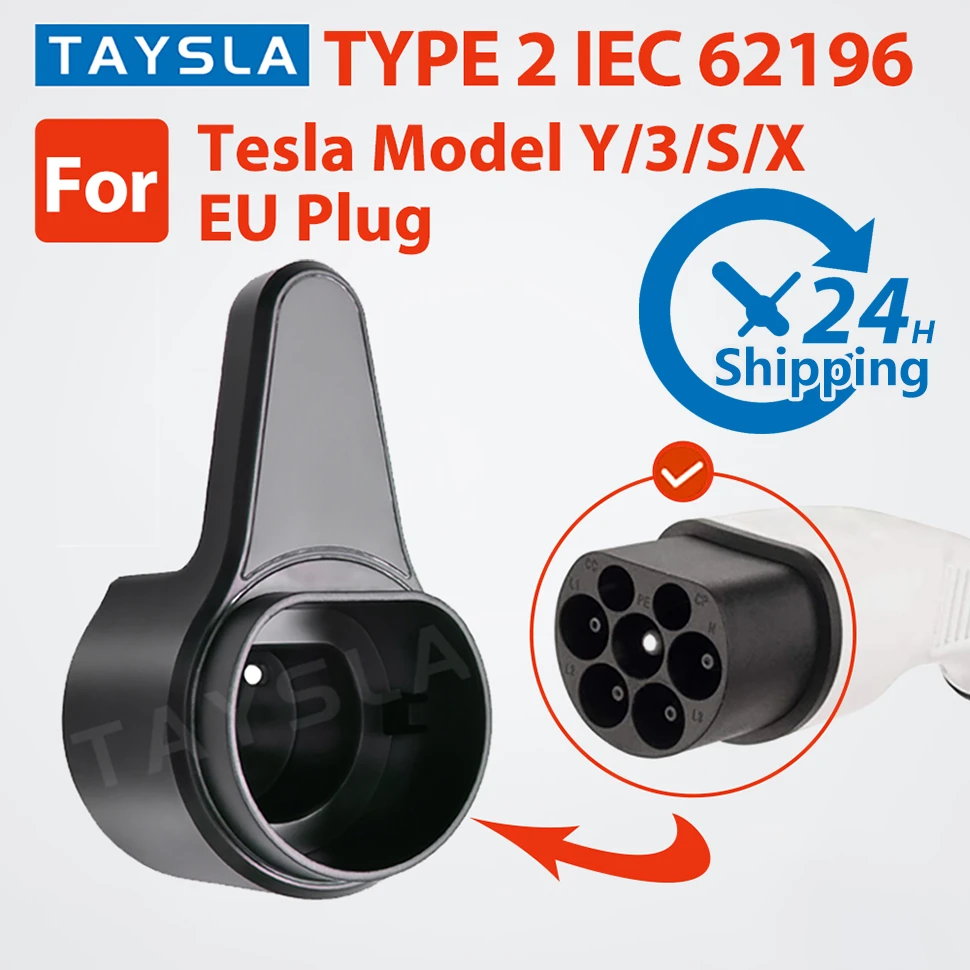Taysla Ev Charger Holder Wallmount Electric Vehicle Charging Cable Holder Holster Dock For