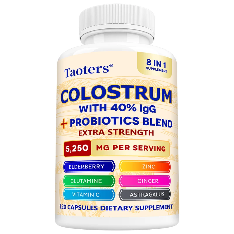 Colostrum Supplement, Grass Fed Colostrum, Probiotics, Elderberry, Astragalus, Vitamin C, Digestive Health, Gut & Immune Health