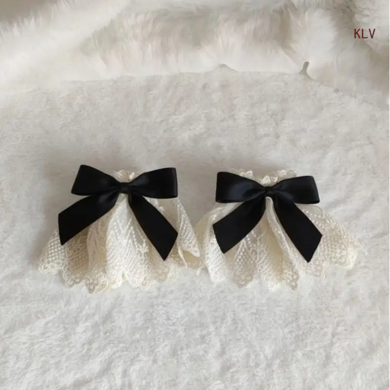 False Flared Sleeves Detachable Autumn Winter Sweater Decorative Sleeves Flared Wrist Beading Organ Wrist Cuffs