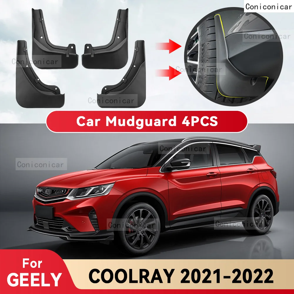 

Брызговики для GEELY COOLRAY 2021 2022, брызговики, передние и задние брызговики, Стайлинг, аксессуары для автомобиля