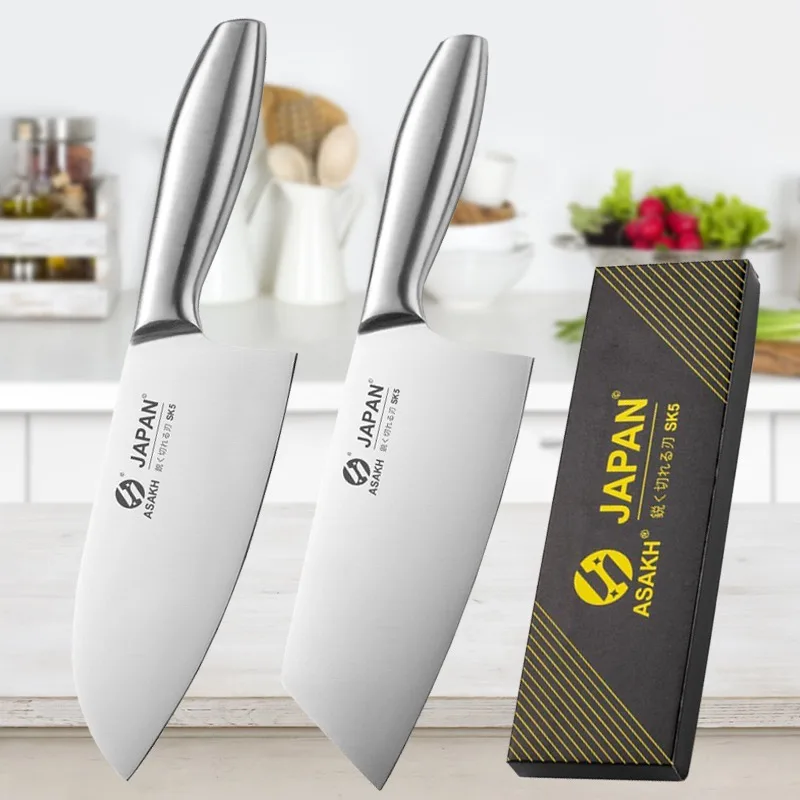 

Stainless Steel Kitchen Knives Household Chef's Knife Sharp Meat Cleaver Kitchen Vegetable and Fruit Slicing Knife Cooking Tools