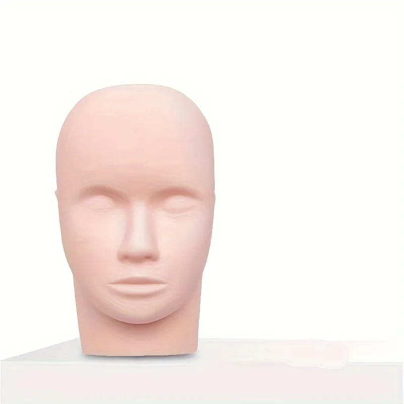 Pro Eyelash Training Head - Salon-Grade for Lash Extensions | Realistic Skin Texture, Portable Practice Model for Beginners