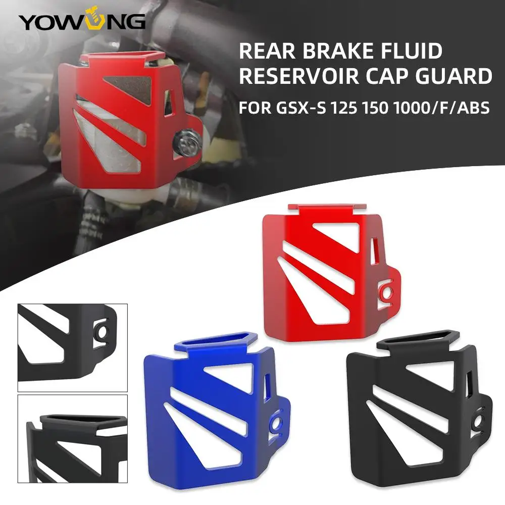 For SUZUKI GSX-S 125 150 1000/F/ABS GSXS GSX-S125 GSXS1000 Moto Rear Brake Fuel Tank Fluid Reservoir Cover Guard CNC Accessories