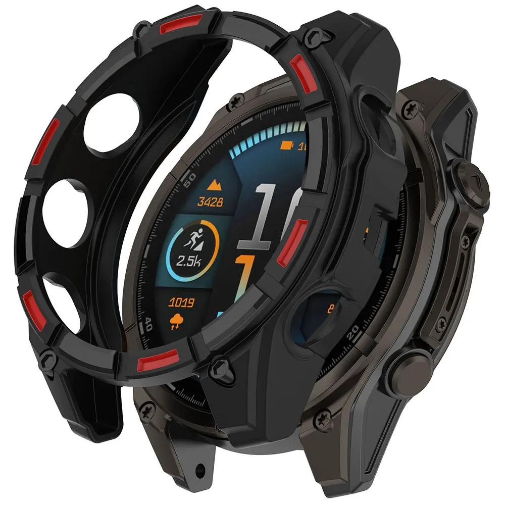 Premium Shockproof TPU Protective Case for Smartwatch - Anti-Scratch Shell for 47mm/51mm Watches