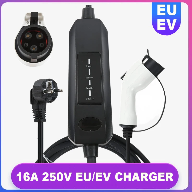 PW-CH-SH-T2-SP-16 - Chargeur EV monophasé 10 / 16A T 