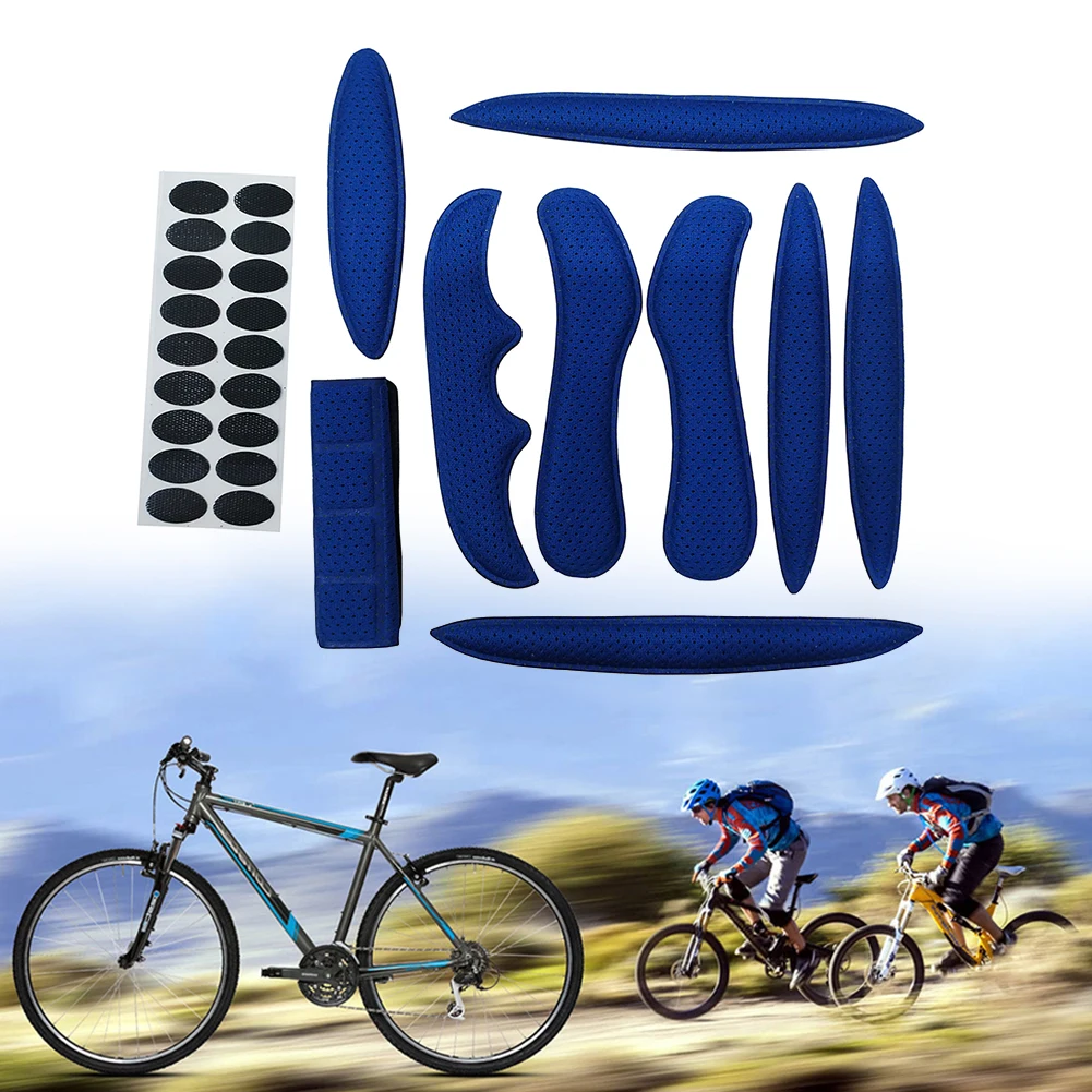 Helmet Padding Kit 27Pcs Bicycle Replacement Universal Foam Pads Set for Bike Motorcycle Cycling Sportswear Accessories