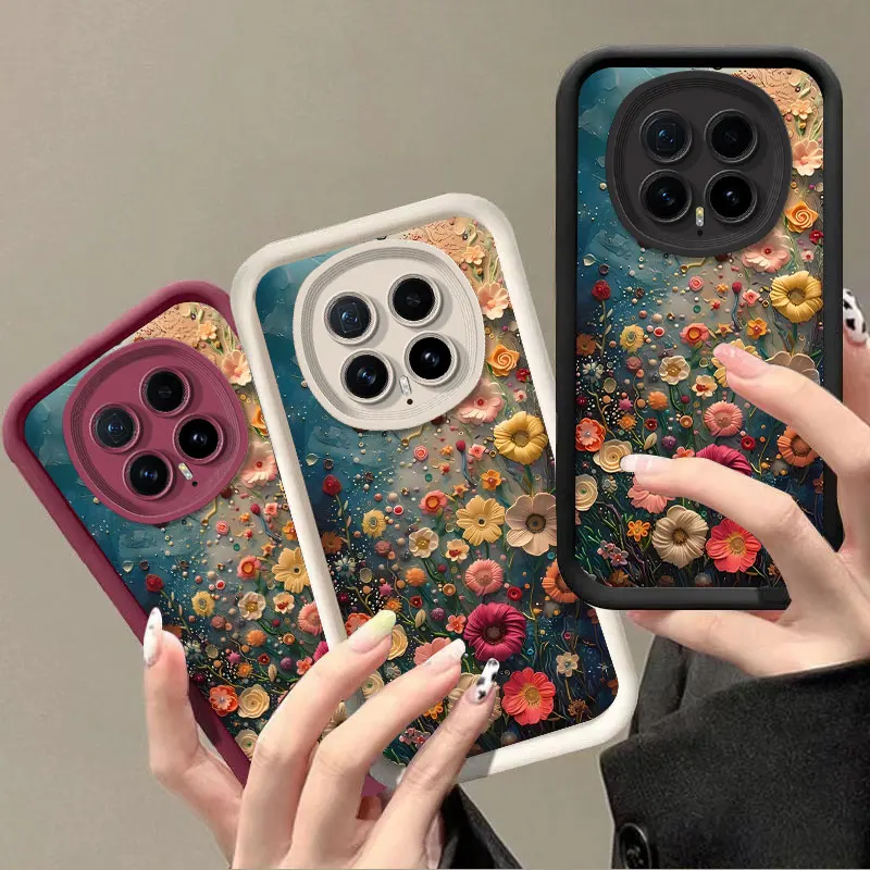 Floral Print Shockproof Silicone Protective Case