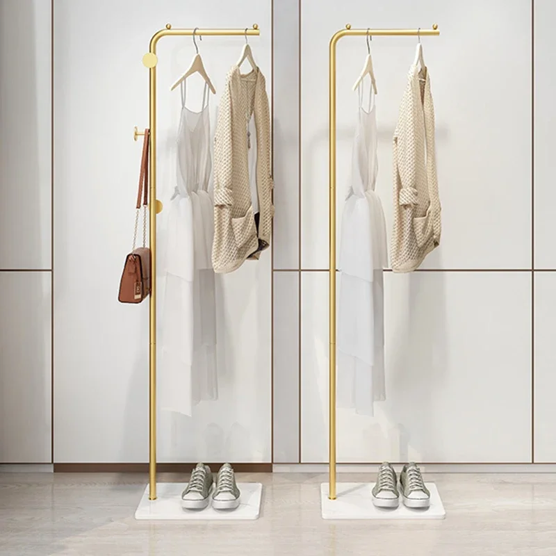 Entryway Luxury Coat Rack Standing Design Bathroom Metal Hanger