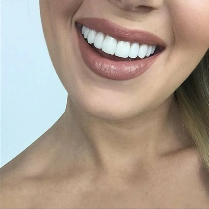 Juego de dientes postizos dentales temporales, carillas de sonrisa  perfecta, ajuste flexible, 3 tonos - AliExpress