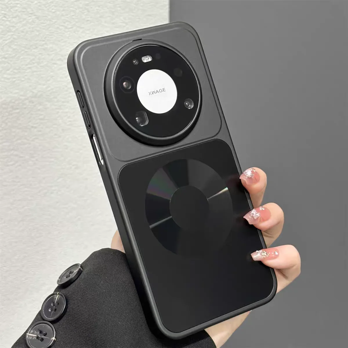 Shockproof Magnetic Case with Electroplating Frame and Matte Finish - Hard PC Anti-Drop Cover