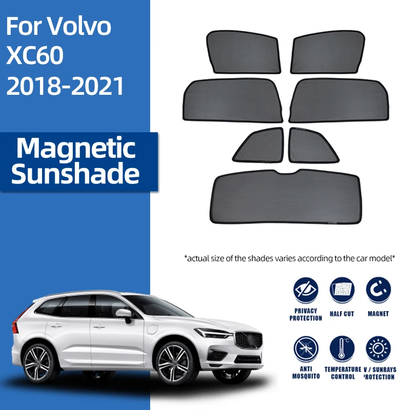  Set de Car Shades compatible avec Volvo XC60 2017- (6