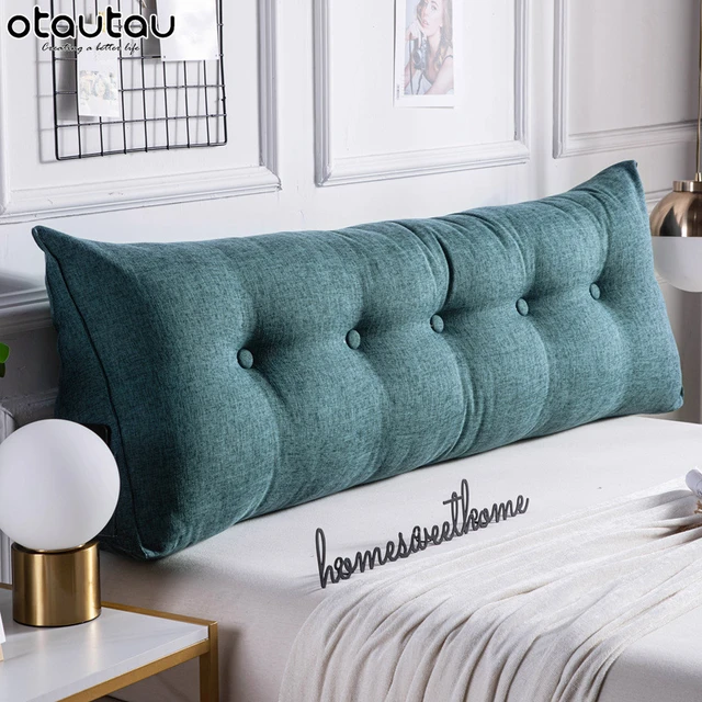 Housse de coussin arrière en forme de Triangle, décoration de la maison, lit,  tête de lit, dossier de chevet, longue taie d'oreiller, canapé, coussin de  taille, literie Tatami - AliExpress