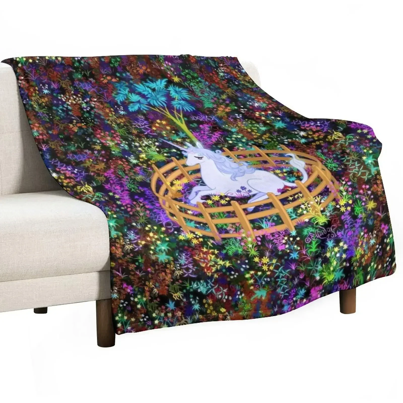 

The Last Unicorn in Captivity Throw Blanket For Sofa Thin Thermal Thermals For Travel Blankets
