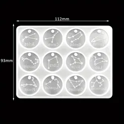 Zodiac Constellation Resin Molds for DIY Jewelry and Crafts (Round)