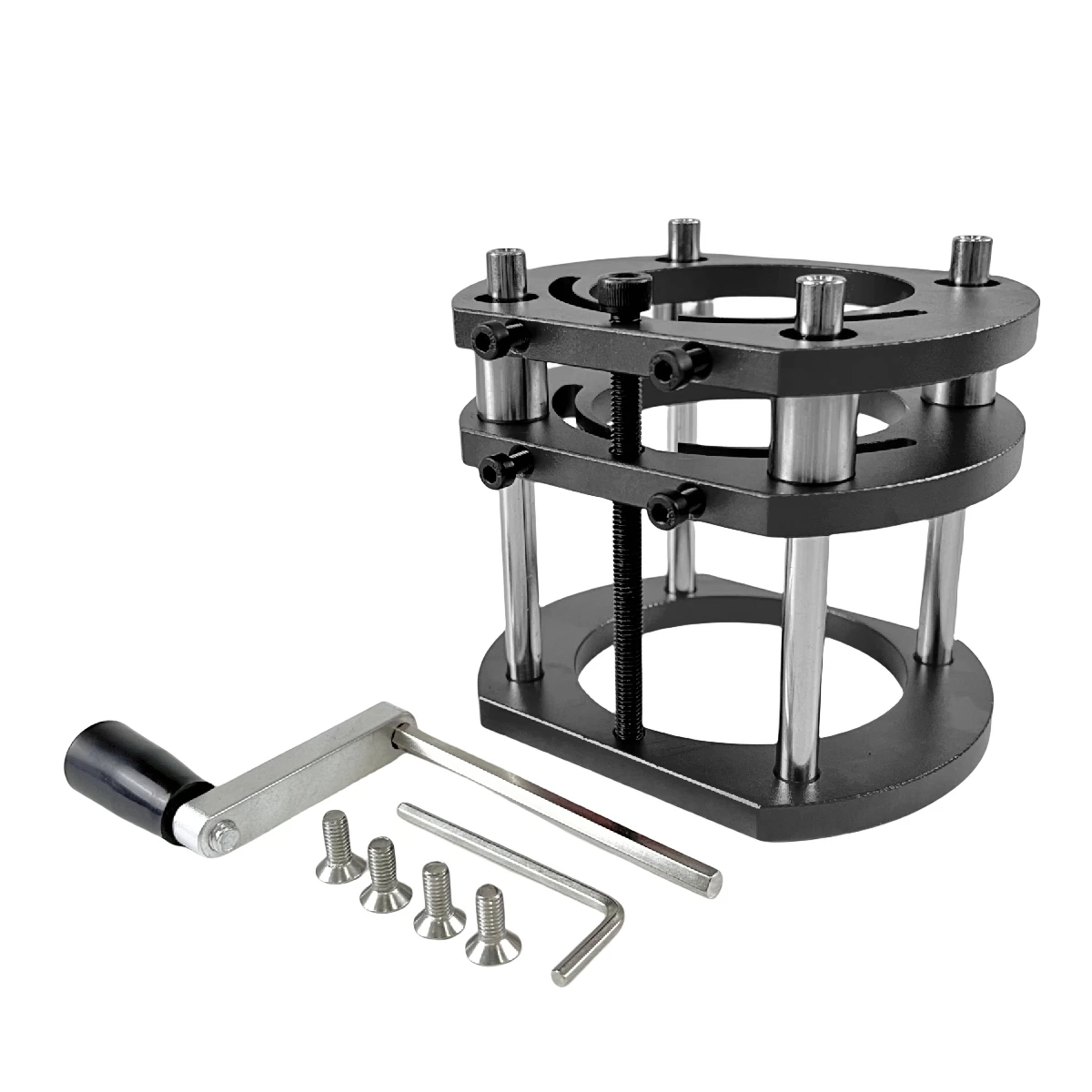 Router Lift System Aluminium Router Tisch Inset Platte Kit Holzbearbeitung Flip Platte für Werkbank Trimmer Carpenter Hilfs Werkzeuge – Detail 10