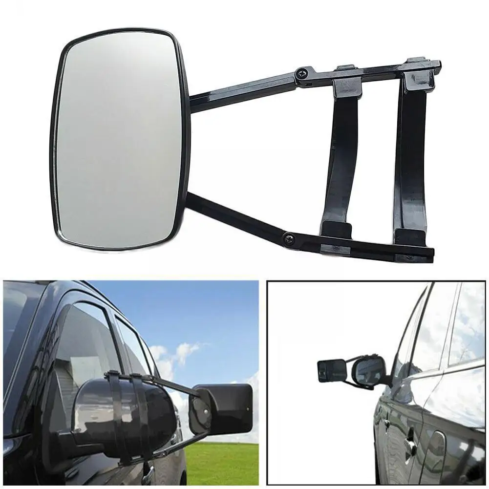 

Car Extension Rearview Mirror Trailer Towing Mirror Fit Clip-on Trailer Adjustable Towing Truck SUV Extension Mirror for Ca W9K4