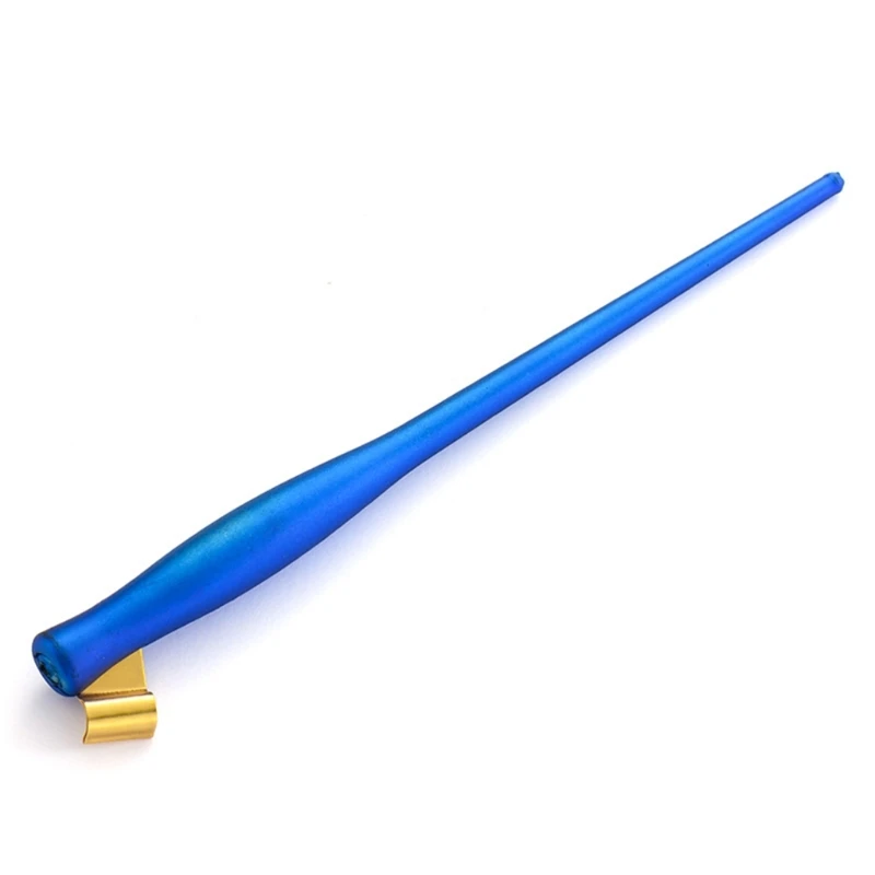 Oblique Calligraphy Dip Pen Holder Multi-Fit Brass Flange English Pointed Pen YYDS