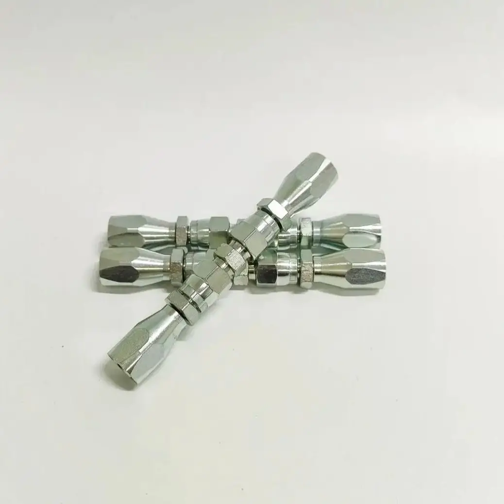 Hydraulic Reausable fittings Kit For R5 Hose, 2 pcs Kit, 5 Size From 1/4'' to 3/4'', Easy Connetion, Hydraulic Fitting Connector