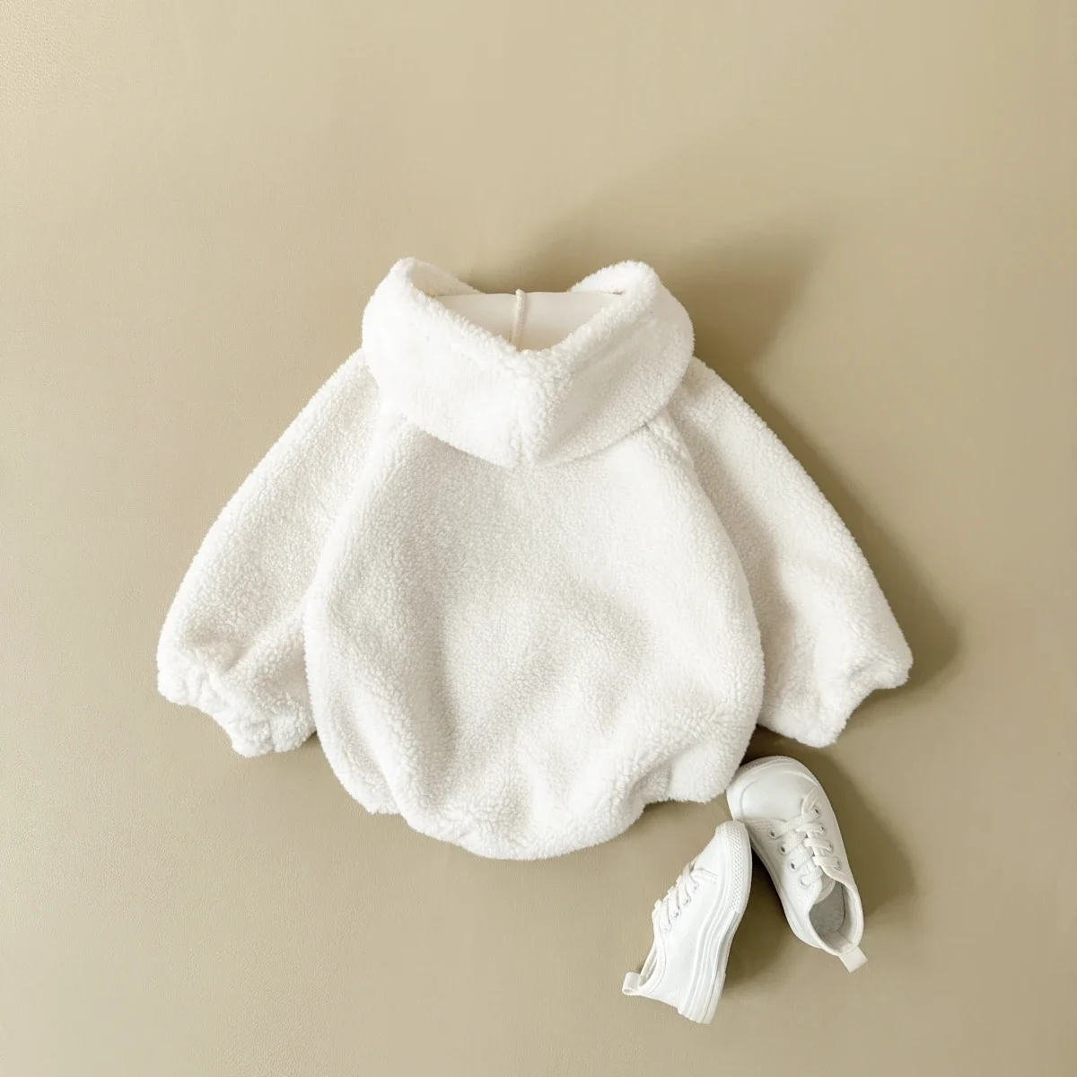 Baby Boy Clothes Newborns Hooded Romper Autumn Winter Toddler Girls Plus Fleece Warm Sweater Tops Pants  BodySuit 0-2 Years Old 4