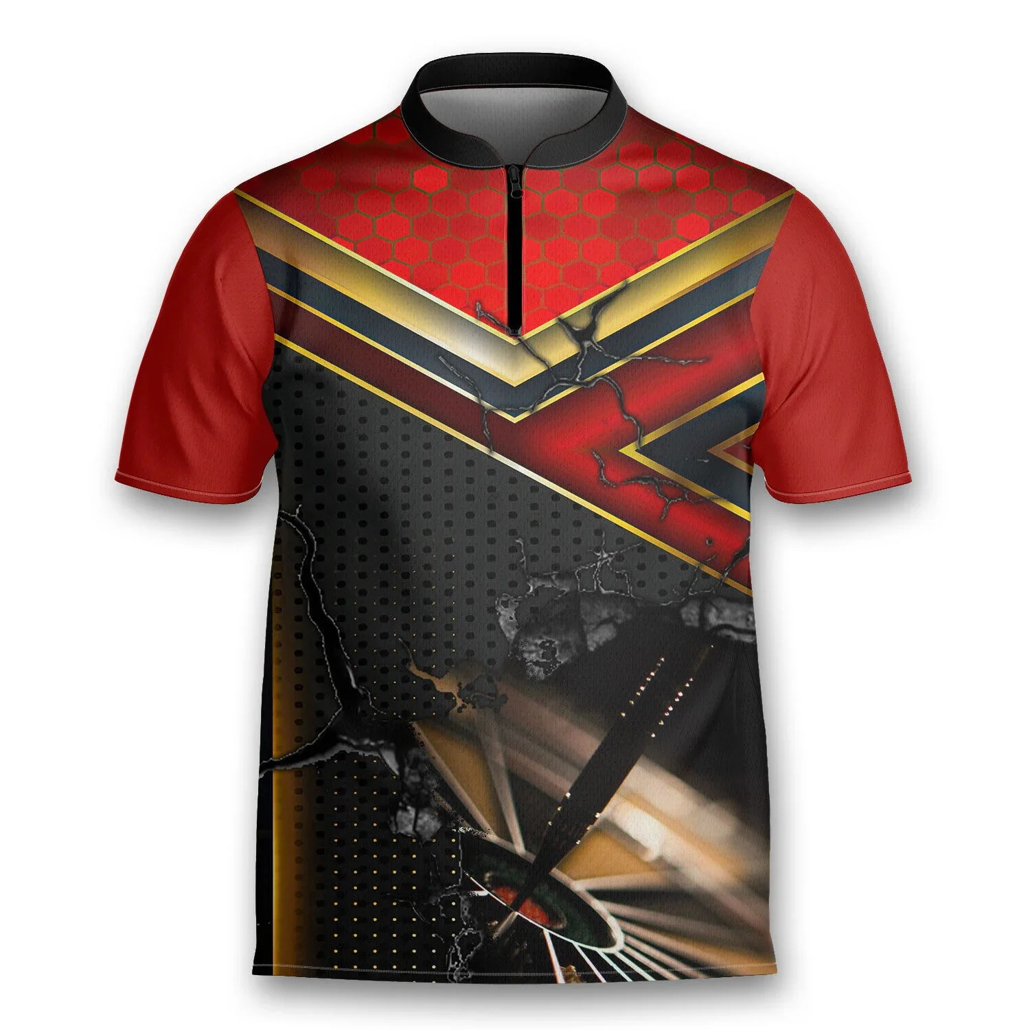 Spielen Darts trinken Bier 3d gedruckt Mode Männer Reiß verschluss Polos hirt Sommer Unisex Freizeit hemd Geschenk für Darts pieler Pol106 – Detail 11
